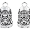 MOD Ride Bells Harley-Davidson® Motorcycle Ride Bell, Willie G Skull & Tribal Flames HRB074