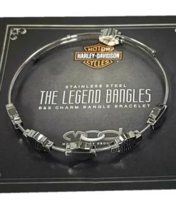 MOD Harley-Davidson® Women's Multiple Bar & Shield Bangle Bracelet, Silver HSB0126 Jewelry 7 MOD Harley-Davidson® Women's Multiple Bar & Shield Bangle Bracelet, Silver HSB0126 Jewelry
