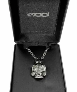 MOD Harley-Davidson® Men's Steel Skull Bar & Shield Necklace HSN0003/22