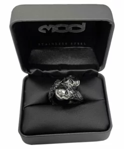 MOD Harley-Davidson® Men's Double Willie G Skull B&S Stainless Steel Metal Ring Jewelry & Watches 7 MOD Harley-Davidson® Men's Double Willie G Skull B&S Stainless Steel Metal Ring Jewelry & Watches