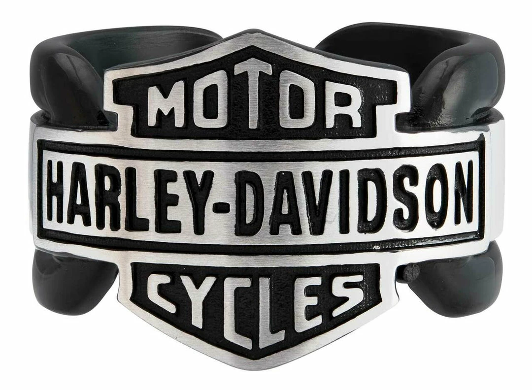 MOD Jewelry & Watches Harley-Davidson® Men's Vintage Bar & Shield Striped Ring, Black Stainless Steel HSR0101 3 MOD Jewelry & Watches Harley-Davidson® Men's Vintage Bar & Shield Striped Ring, Black Stainless Steel HSR0101