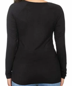 FCP Harley-Davidson® Women's Embellished B&S Long Sleeve Scoop Neck Top - Black