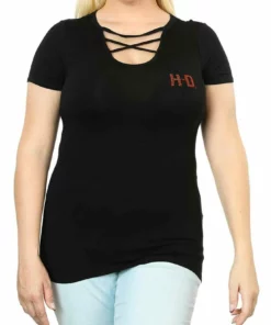 FCP Harley-Davidson® Women's Winner's Circle Short Sleeve Tee - Black, HT4640BL