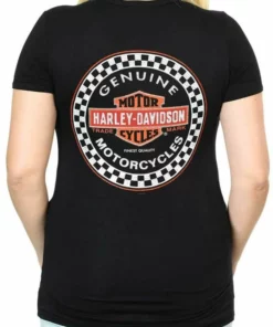 FCP Harley-Davidson® Women's Winner's Circle Short Sleeve Tee - Black, HT4640BL