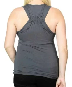 FCP Harley-Davidson® Women's Embellished Winged Round Neck Sleeveless Tank Top - Gray