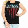 FCP Harley-Davidson® Women's Shield Of Freedom Bling Crew-Neck Sleeveless Tank Top