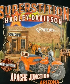 Superstition Harley-Davidson Harley-Davidson® Men's Greatest Service Car Long Sleeve Tee, Vintage Black Dealership T-Shirts