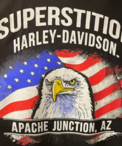 Superstition Harley-Davidson Dealership T-Shirts Harley-Davidson® Men's Bar & Shield Patriotic Eagle Tank Top, Black