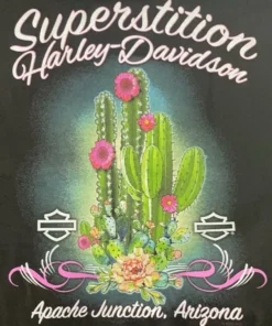 Superstition Harley-Davidson Harley-Davidson® Women's Lit Script Saguaro Back Tank Top, Black