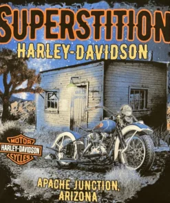 Superstition Harley-Davidson Harley-Davidson® Badge Night Back Short Sleeve T-Shirt, Black Dealership T-Shirts