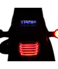 Custom Dynamics® Red Rear Turn Signal Insert Bullet Bezel Harley, 2020-1673 LED Lighting