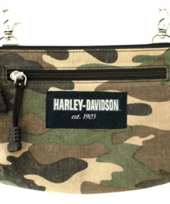 Leather Source Accessory Harley-Davidson® Women's Camo Print Cotton Canvas Hip Bag W/ Strap