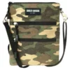 Leather Source Accessory Harley-Davidson® Camo Print Cotton Canvas Crossbody / Clip Bag Purse 1 Leather Source Accessory Harley-Davidson® Camo Print Cotton Canvas Crossbody / Clip Bag Purse