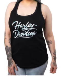 Superstition Harley-Davidson Harley-Davidson® Women's Lit Script Saguaro Back Tank Top, Black