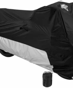 Daniel Smart Manufacturing Security & Storage Nelson Rigg® Deluxe All Season Motorcycle Cover, Black/Silver