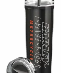 Global Products Harley-Davidson® H-D Double-Wall Travel Tumbler W/ 2 Lids
