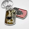 Symbol Arts Harley-Davidson® Military Flag Dog Tag Necklace/Keychain, 8003494 2 Symbol Arts Harley-Davidson® Military Flag Dog Tag Necklace/Keychain, 8003494