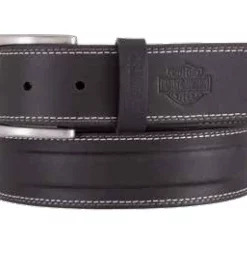 American Accessories Men's Belts & Buckles Harley-Davidson® Men's One Lane Genuine Leather Belt, HDMBT11704