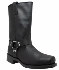 Daniel Smart Manufacturing DSM® Men's Leather 13" Harness Boot, Black, 1442