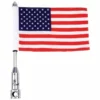 Daniel Smart Manufacturing Motorcycle Flagpole Mount & USA Flag Custom Accessories 2 Daniel Smart Manufacturing Motorcycle Flagpole Mount & USA Flag Custom Accessories