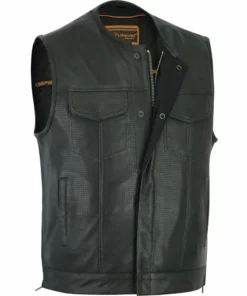 Daniel Smart Manufacturing Vests DS183 Men's Premium Perforated Single Back Panel Concealment Vest W/O