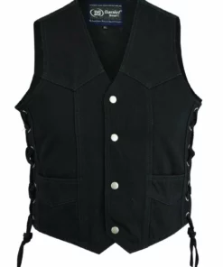 Daniel Smart Manufacturing Kids DSM® Kid's Denim Side Lace Vest DM9726