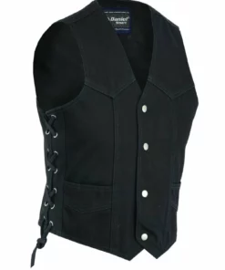 Daniel Smart Manufacturing Kids DSM® Kid's Denim Side Lace Vest DM9726