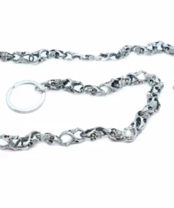Daniel Smart Manufacturing DSM® Chrome 34" Skulls Wallet Chain Wallets & Chains