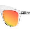Daniel Smart Manufacturing Zan Headgear® EZMT04 Minty Clear Frame, Smoked Crimson Mirrored Lens Sunglasses & Goggles