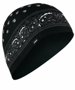 Daniel Smart Manufacturing ZANheadgear ® SportFlex Helmet Liner Beanie, Black Paisley Accessories