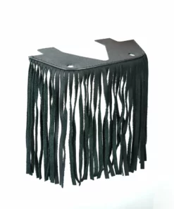 Daniel Smart Manufacturing DSM® Black Leather Floor Boards With Fringe - Small Custom Accessories