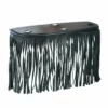 Daniel Smart Manufacturing Custom Accessories DSM® Black Leather Floor Boards With Fringe - Large