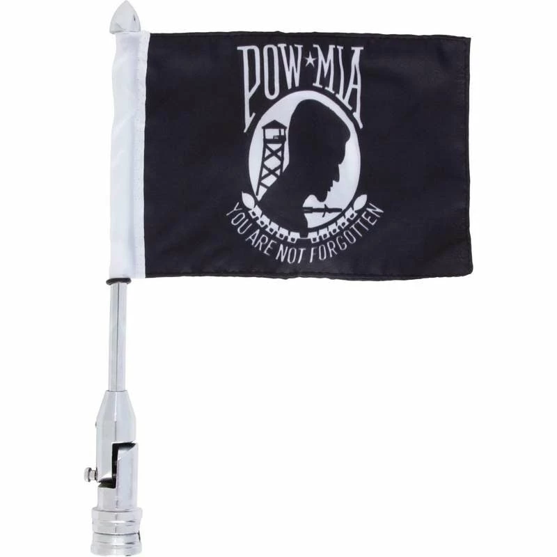 Daniel Smart Manufacturing DSM® Motorcycle Flagpole Mount & POW MIA Flag 3 Daniel Smart Manufacturing DSM® Motorcycle Flagpole Mount & POW MIA Flag