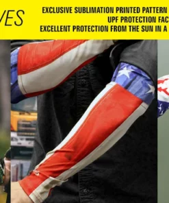 Daniel Smart Manufacturing Accessories DSM® UV Sun Protection Arm Sleeve Solar Sleeves Black