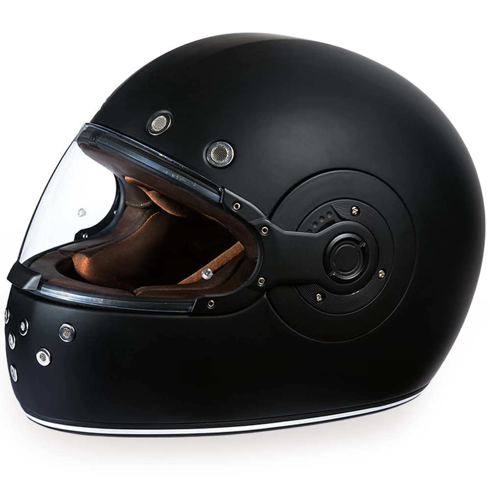 Daniel Smart Manufacturing DSM® Daytona Retro R1-B Full Face D.O.T. Helmet 3 Daniel Smart Manufacturing DSM® Daytona Retro R1-B Full Face D.O.T. Helmet