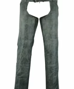 Daniel Smart Manufacturing Pants & Chaps DS413 Unisex Double Deep Pocket Thermal Lined Chaps - GRAY