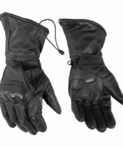 Daniel Smart Manufacturing DSM® Men's Waterproof High Performance Insulated Gauntlet Leather Touring Glove DS21 Gloves