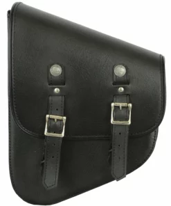 Daniel Smart Manufacturing DSM® Left Side Premium Leather Swing Arm Bag W/ Buffalo Snaps