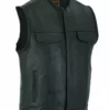 Daniel Smart Manufacturing Vests DS177 Upgraded Style Gun Pockets, Hidden #10" Black Metal Zipper, Sid