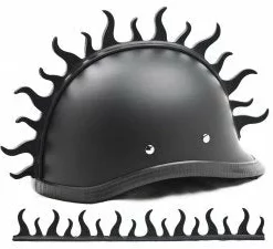 Daniel Smart Manufacturing Helmets DSM® Flame Warhawk Helmet Mohawk
