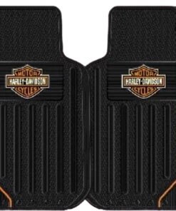Plasticolor Accessories Harley-Davidson® Elite Floor Mats Bar & Shield Universal-Fit Front Set Of 2 Mats 1653