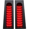 LED Lighting Custom Dynamics® Saddlebag Lights Gloss Black/Red ProBEAM Fillerz, 2040-2157