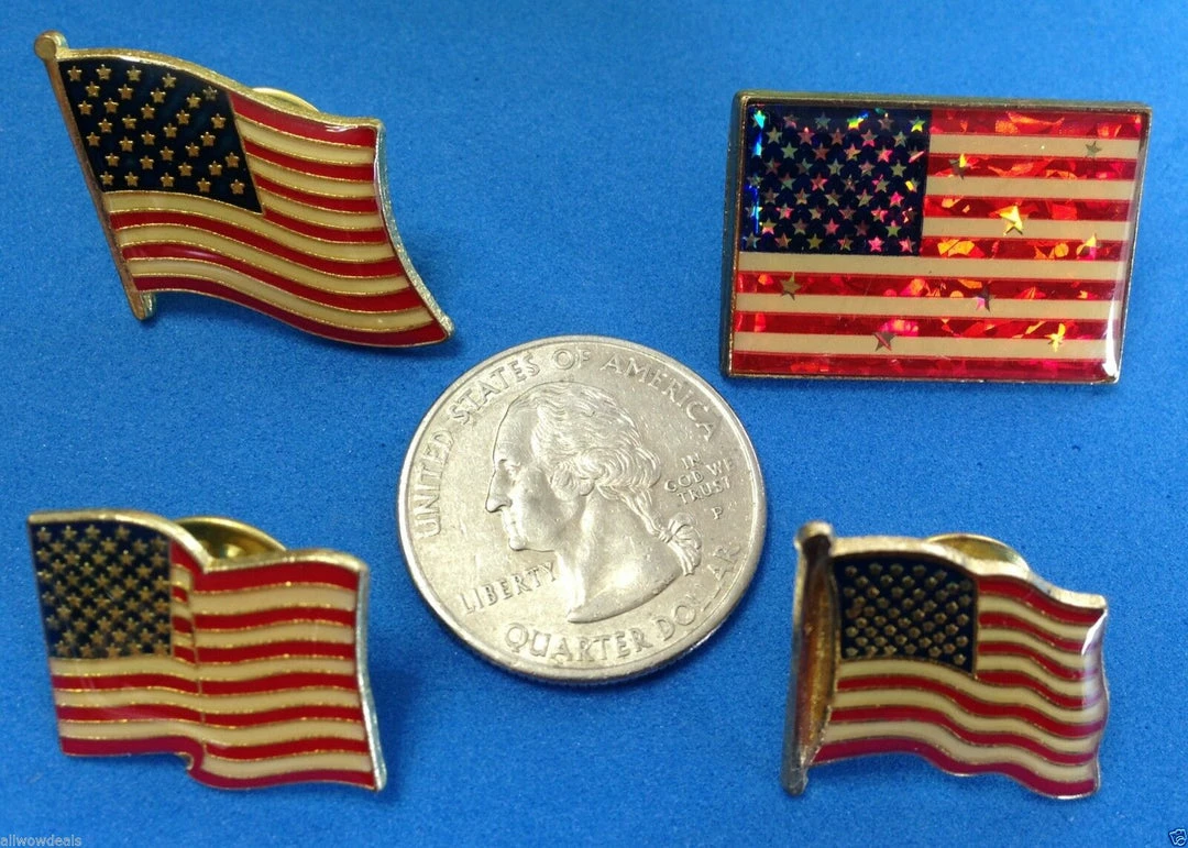 Superstition Harley-Davidson American Flag Metal Pin - Set Of 4 Gifts & Collectibles 3 Superstition Harley-Davidson American Flag Metal Pin - Set Of 4 Gifts & Collectibles