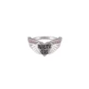 MOD Jewelry Harley-Davidson® Women's Size 6 Pink Bling Harley Girl Ring Silver, HDR0527