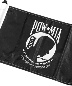 Parts Unlimited Bike Pro Pad® POW/MIA Antenna Flag Mount Kit W/ Flag, 0521-0223