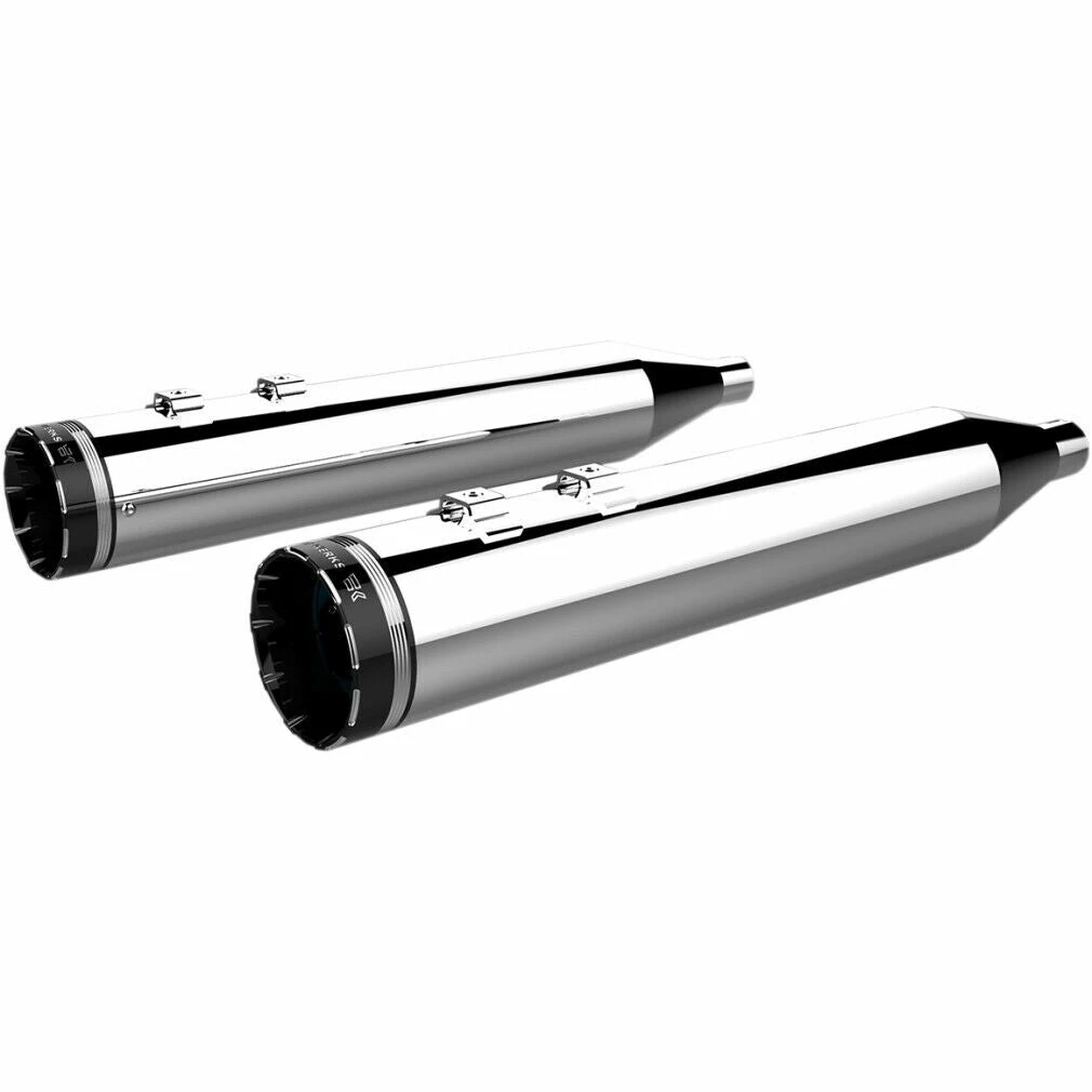 Pipes Khrome Werks® HP-Plus 4.5" Slip-On Muffler, 1801-1286 3 Pipes Khrome Werks® HP-Plus 4.5" Slip-On Muffler, 1801-1286