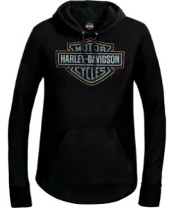 Superstition Harley-Davidson Harley-Davidson® Women's Bar & Shield Pull-Over Hoodie, Black Sweater & Hoodies
