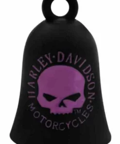 MOD Ride Bells Harley-Davidson® Black/Pink Willie G Skull Ride Bell, HRB060