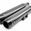 Parts Unlimited Pipes Rinehart® 3.5" Black Slip-On Mufflers W/ Black End Caps, 500-1201
