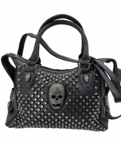 Taw Gear® Women's Rhinestone Skull Studded Purse